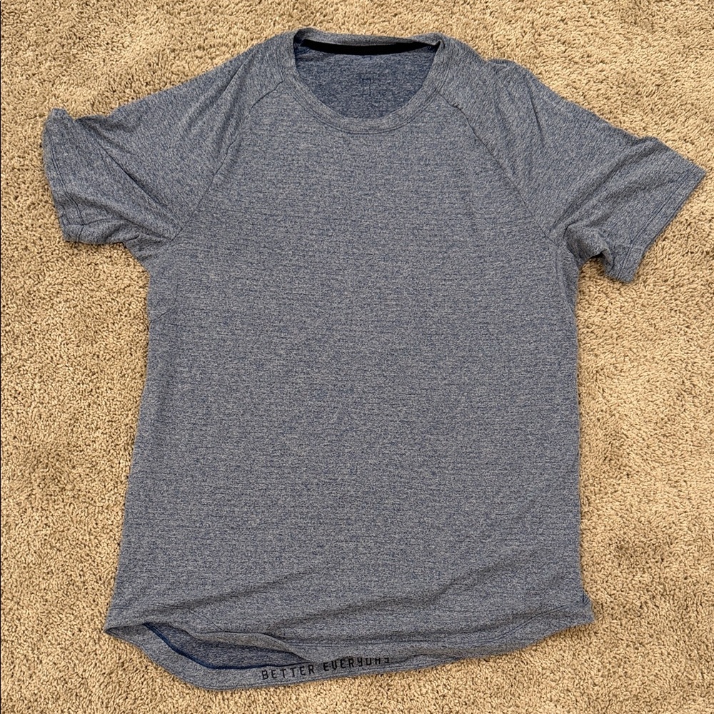lululemon athletica Men's Heather Navy Performance Tee